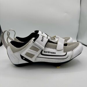 Tommaso Veloce 100 Cycling Shoes, Men’s 11 (EU 45), White and Black, EUC,